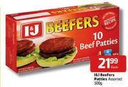  I&J Beefers Patties Assorted-500g Each