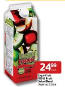  Liqui-Fruit 100% Fruit Juice Blend Assorted-2 Litre Each