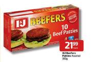 I&J Beefers Patties Assorted-500g Each