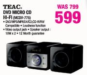 Teac DVD Micro CD Hi-Fi(MCDV-775)-Each