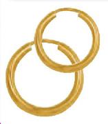 9ct Gold & Silver Large Single Earring-Each