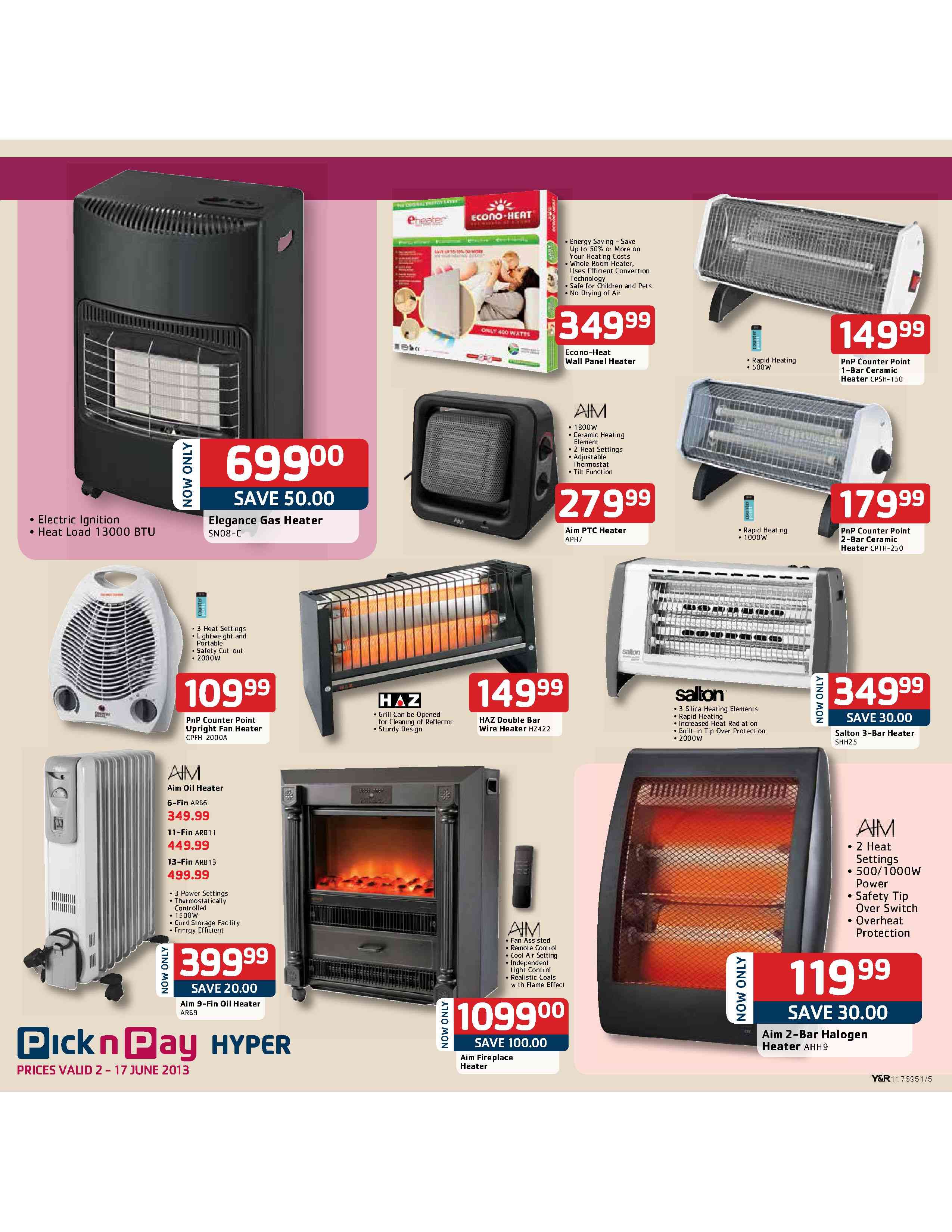 Special Aim 13Fin Oil HeaterARB13 — www.guzzle.co.za