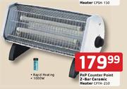 Pnp Counter Point 2-Bar Ceramic Heater-CPTH-250