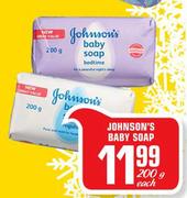 Johnson's Baby Soap-200g Each