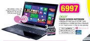 Acer Touch Screen Notebook