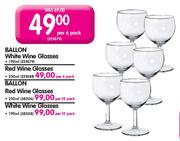 Ballon White Wine Glasses-Per 6 Pack