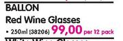 Ballon Red Wine Glasses-Per 12 Pack
