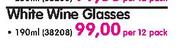 Ballon White Wine Glasses-Per 12 Pack