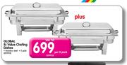  Global 8L Value Chafing Dishes-Per 2 Pack