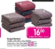 Budget Blankets-100X100cm Each
