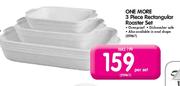 One More 3 Piece Rectangular Roaster Set-Per Set