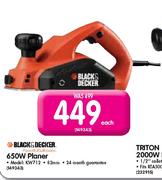 Black & Decker 650W Planer-Each