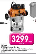 Triton 2000W Plunge Router-Each