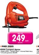Black & Decker 400W Compact Jigsaw-Each
