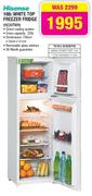 Hisense White Top freezer Fridge-168ltr(H220TWH)