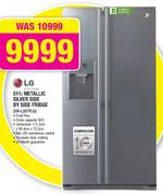 LG Metallic Silver Side By Side Fridge-511Ltr(GR-L207FLQ)
