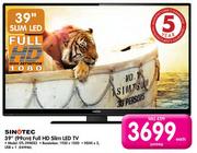 Sinotec 39"(99cm) Full HD Slim LED TV(STL-39ME82)