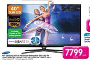 Samsung 40"(102cm) 3D Full HD Smart Interactive Slim LED TV(UA40ES7500)