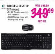 Logitech Wireless Desktop Set (MK260)-per set