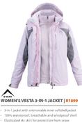 K-Way Women's Vesta 3-In-1 Jacket-Each