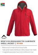 K-Way Men's Kiliman Tri-Laminate Shell Jacket-Each