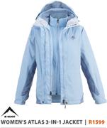 K-Way women's Atlas 3-In-1 Jacket-Each