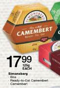 Simonsberg Ready-To-Eat Camembert-125gm Each