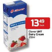 Clover UHT Dairy Cream - 250ml Each