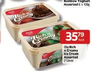 Ola Rich N Creamy Ice Cream Assorted-2L Each