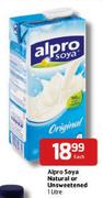 Alpro Soya Natural Or Unsweetened-1L Each