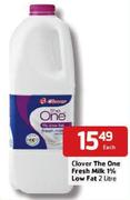 Clover The One Fresh Milk-1% Low Fat-2ltr Each