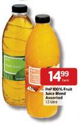 Pnp 100% Fruit Juice Blend Assorted-1.5ltr Each
