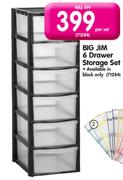 Big Jim 6 Drawer Storage Set-Per Set