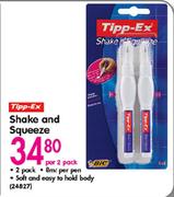 Tipp-Ex Shake And Squeeze-Per 2 Pack