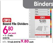 Aro Board File Dividers-Each