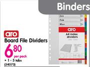 Aro Board File Dividers-Per Pack