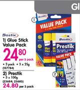 Bostik Glue Stick Value Pack-Per 3 Pack