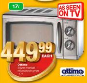 Ottimo 17L Silver Manual Microwave Oven