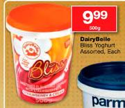 Dairy Belle 500g Bliss Yoghurt Assorted-Each
