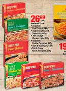 Iceland Pizza 450g Deep Pan Four Cheese/ 445g Deep Pan Chicken & Sweetcorn Each
