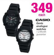Casio Gents Analogue Watches Each