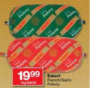 Eskort French/Garlic Polony-1Kg Each