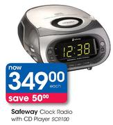 Safeway Clock Radio With CD Player(SCR100)-Each