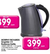 Morphy Richards Graphite Radiance Kettle-1.7Ltr(43601SA)