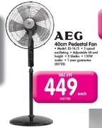 AEG 40cm Pedestal Fan-ES-16/5 Each