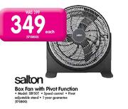 Salton Box Fan With Pivot Function-SBFSOT