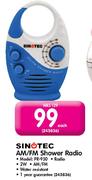 Sinotec AM/FM Shower Radio-Each