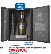 Glenfiddich 50 YO Single Malt Scotch Whisky In Gift Box-750ml