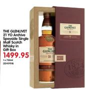 The Glenlivet 21 YO Archive Speyside Single Malt Scotch Whisky In Gift Box-750ml