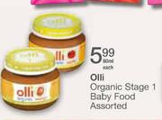 Olli Organic Stage 1 Baby Food Assorted-80ml Each